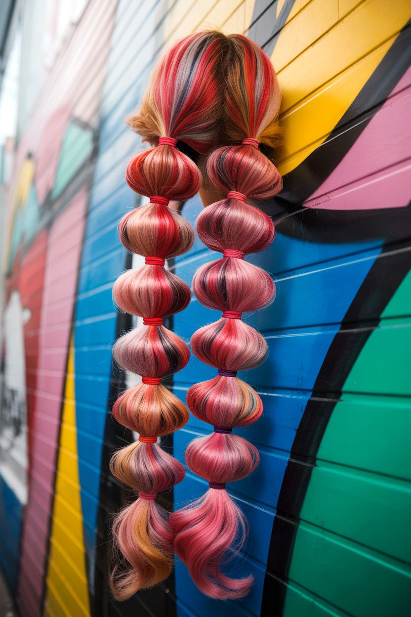 Bubble Braids - 25 Cute Valentine's Day Hair Ideas