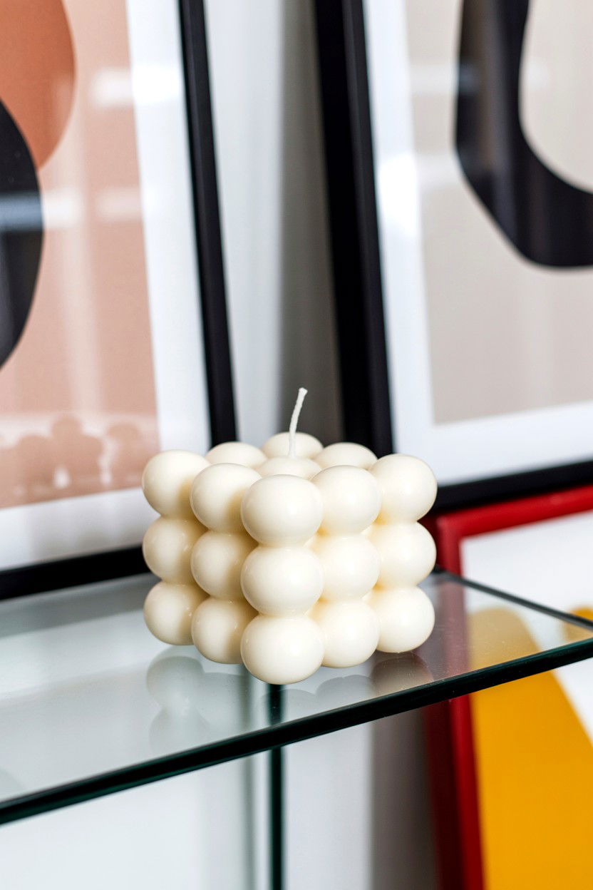 Bubble Candle - 25 Valentine's Day Candle Ideas
