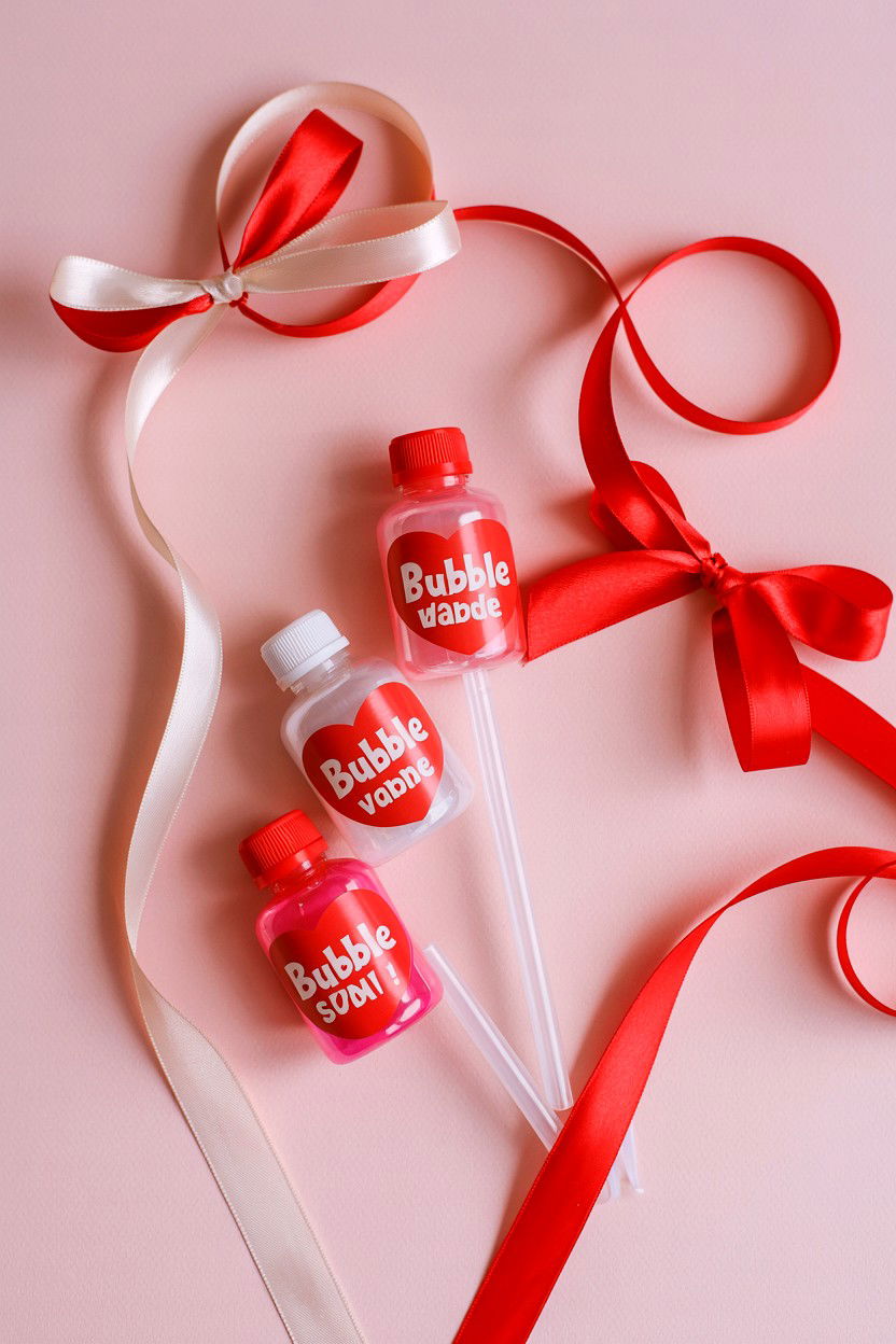 Bubble Wand Valentine - 25 Valentine's Day Class Gift Ideas