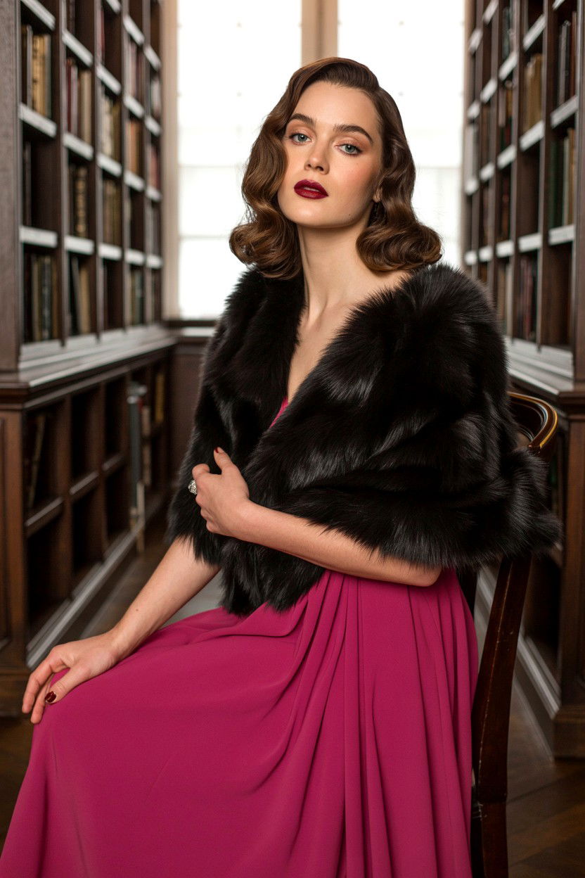 Burgundy lipstick - 25 Glamorous Valentine's Day Makeup