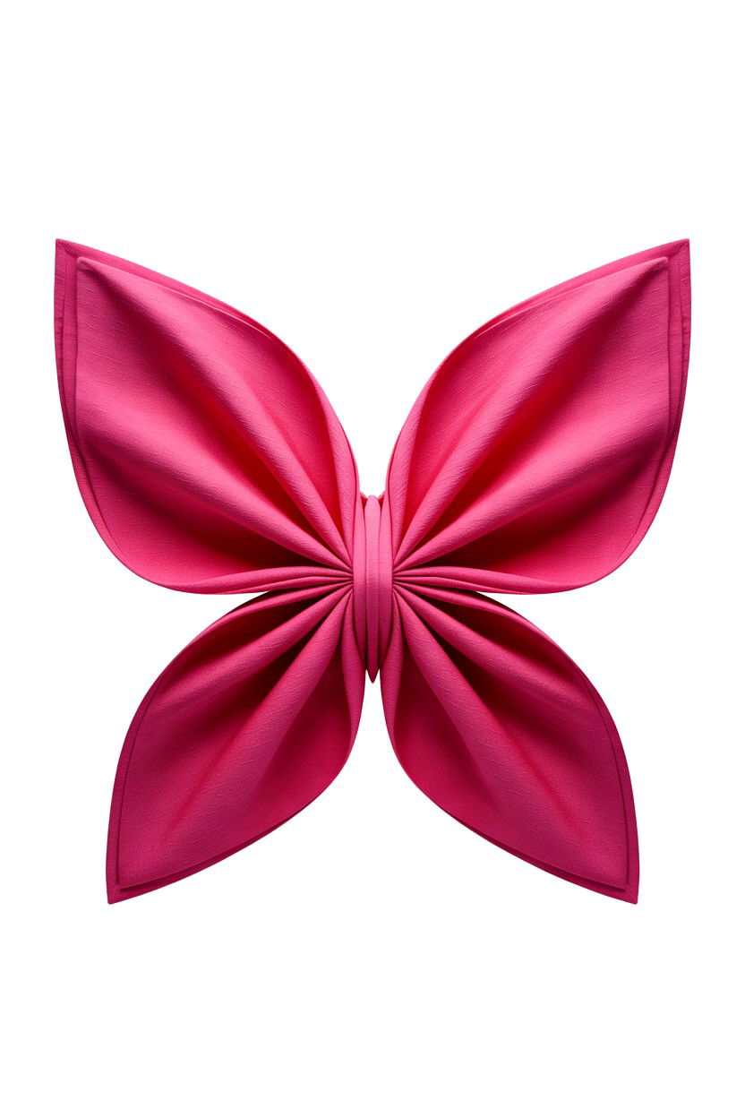 Butterfly Napkin Fold - 25 Valentine's Day Napkin Folding Ideas