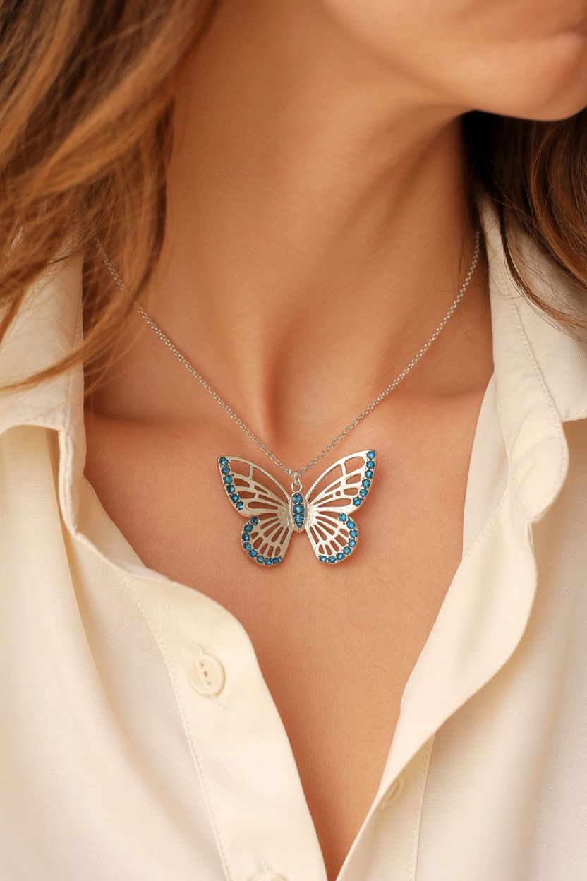 Butterfly Pendant Necklace - 25 Valentine's Day Pendant Ideas