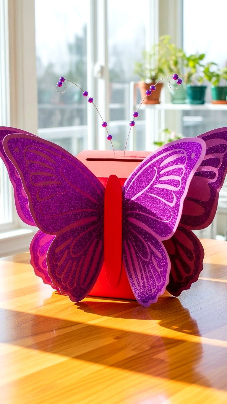 Butterfly Valentine Box - 25 valentine's day box ideas