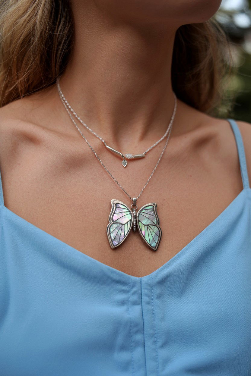 Butterfly Wing Locket - 25 Valentine's Day Locket Ideas
