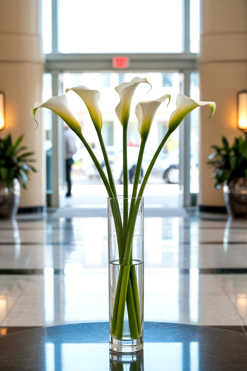 Calla Lily Arrangement - 25 Valentine's Day Flower Gift Ideas