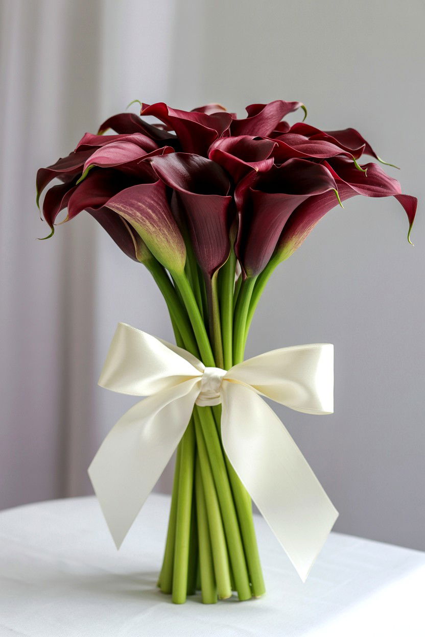 Calla Lily Bouquet - 25 Valentine's Day Wedding Flower Ideas