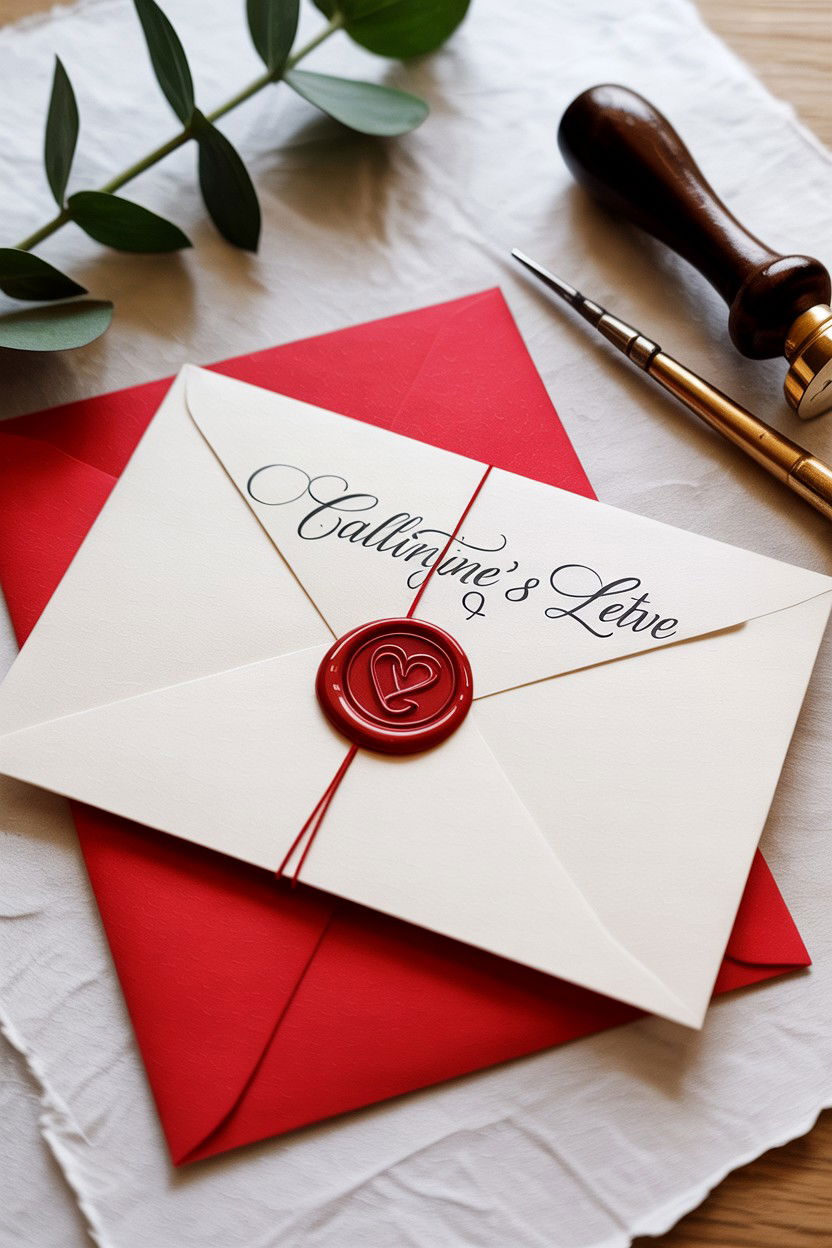 Calligraphy Love Letter - 25 Valentine's Day Card Ideas for Boyfriend
