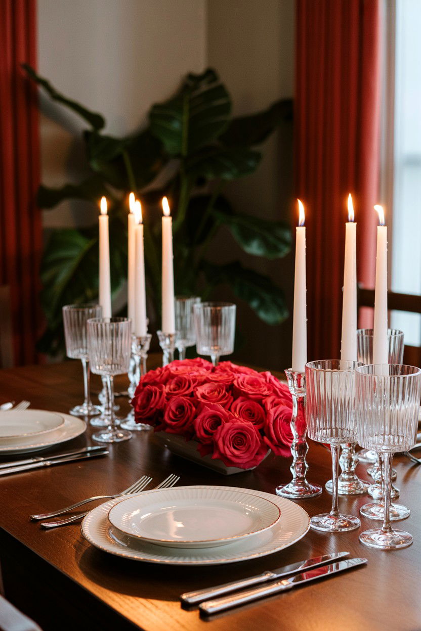 Candlelight Dinner At Home - 25 Valentine's Day Surprise Ideas for Wife