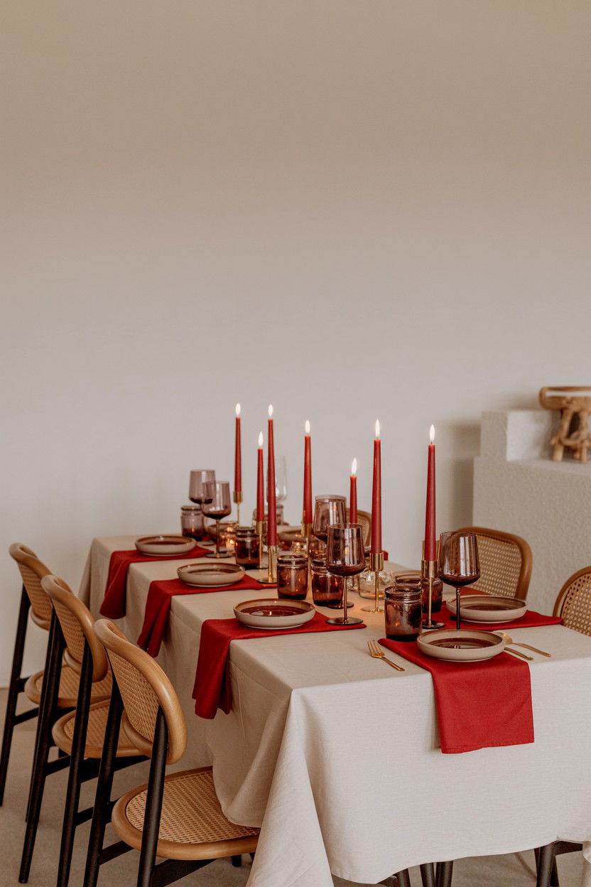 Candlelight Dinner Setup - 25 Budget Valentine's Day Room Setup Ideas