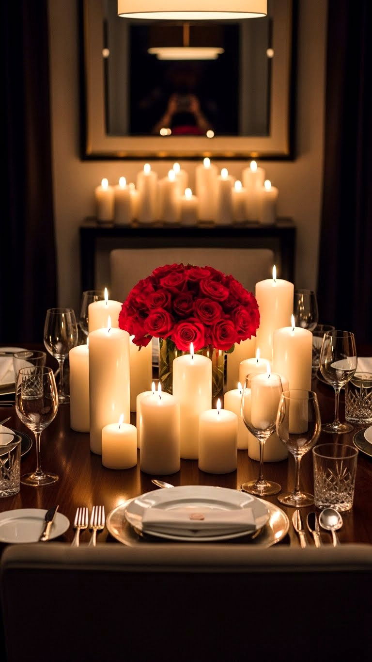 Candlelit Dinner At Home - 25 valentine's day ideas