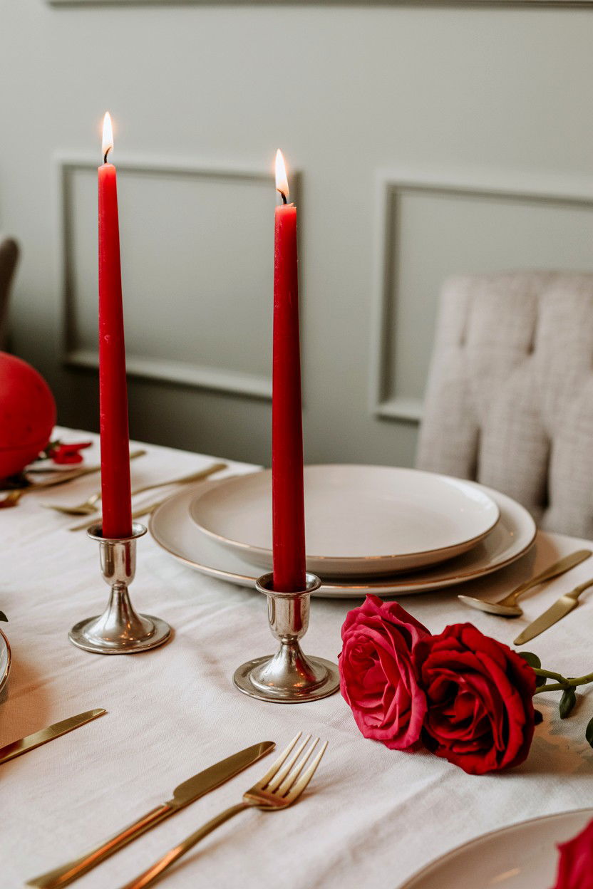 Candlelit Dinner - 25 Valentine's Day Pictionary Ideas