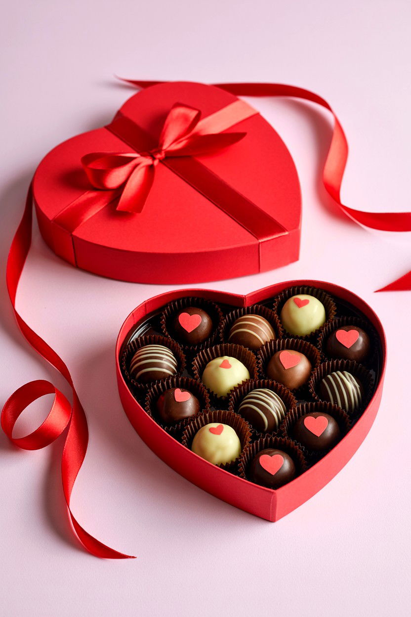 Candy Box with Love Notes - 25 Valentine's Day Reason Why I Love You Ideas