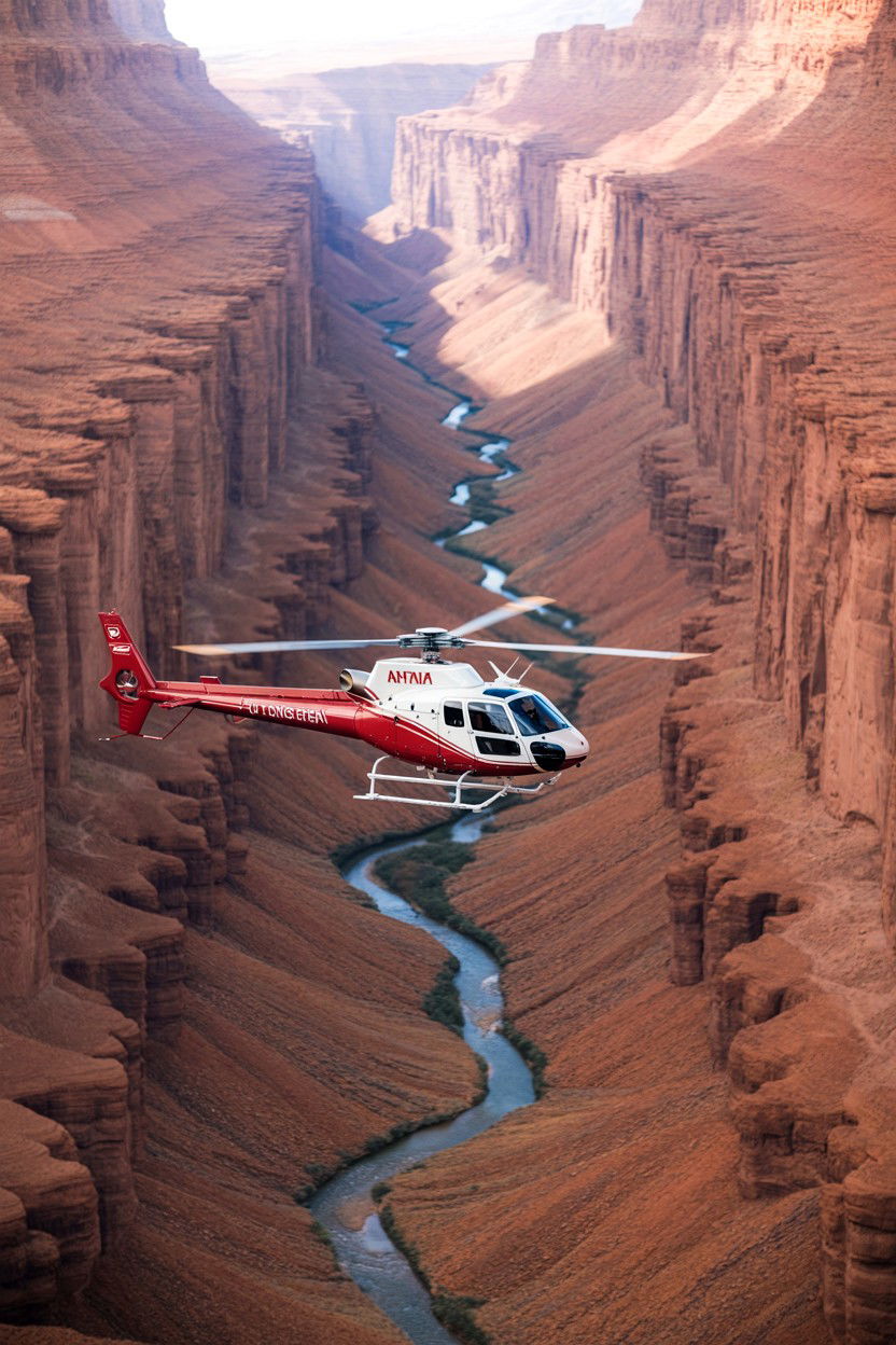 Canyon Sightseeing Flight - 25 Valentine's Day Helicopter Tour Ideas