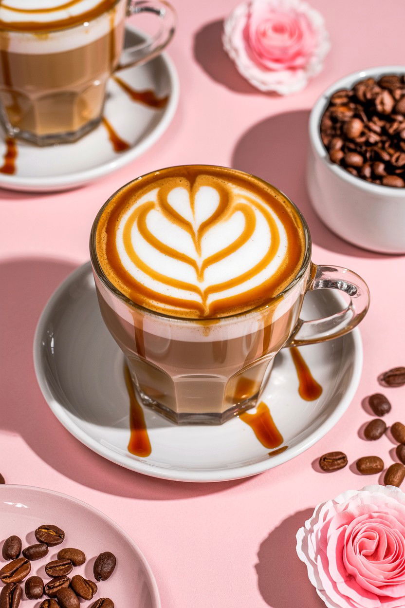 Caramel Rose Latte - 25 Valentine's Day Coffee Drink Ideas