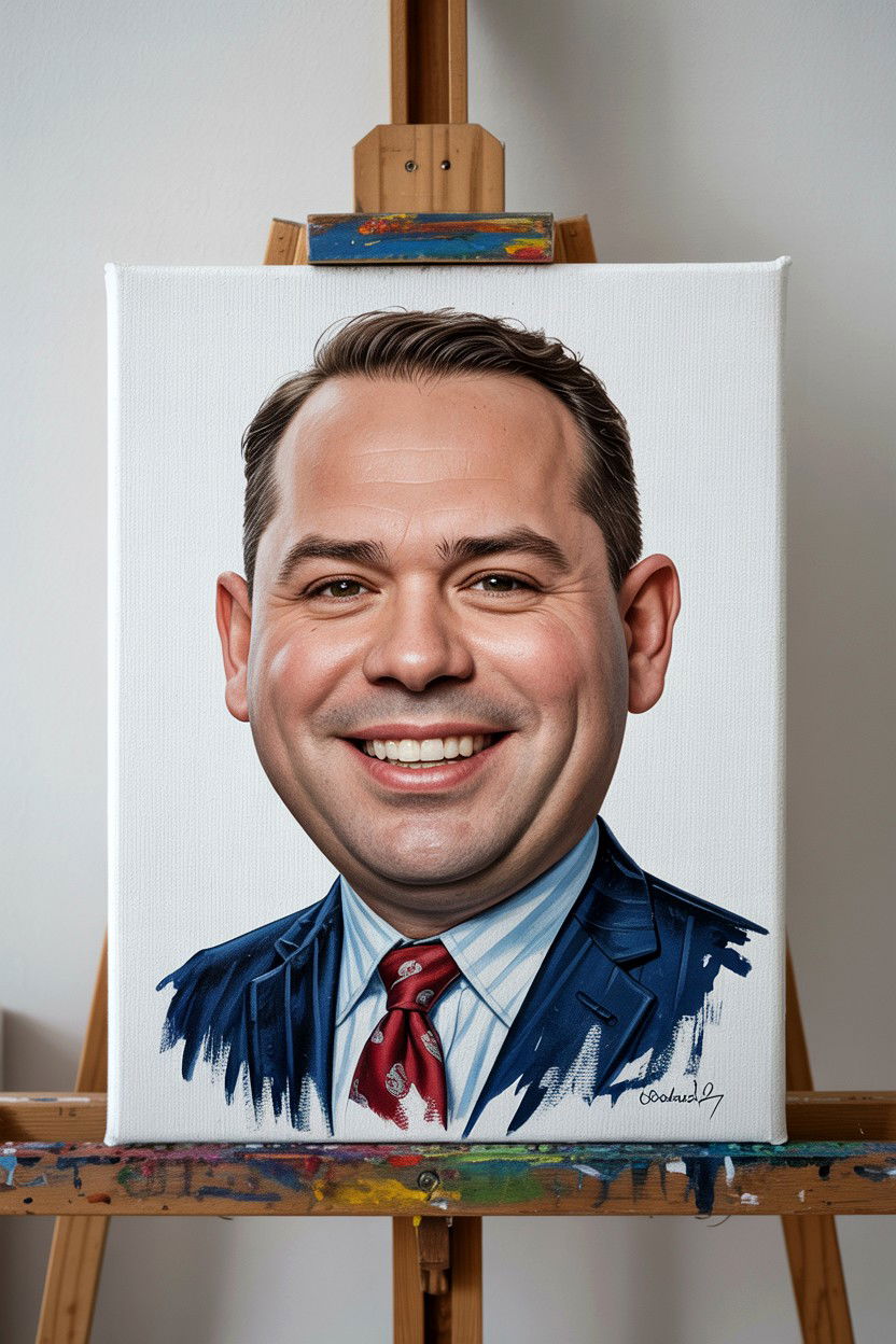 Caricature On Canvas - 25 Valentine's Day Caricature Gift Ideas