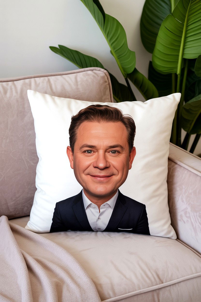 Caricature Throw Pillow - 25 Valentine's Day Caricature Gift Ideas