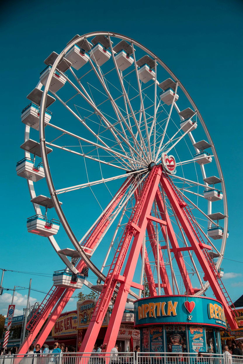 Carnival Ferris Wheel - 25 Valentine's Day Outdoor Photo Ideas