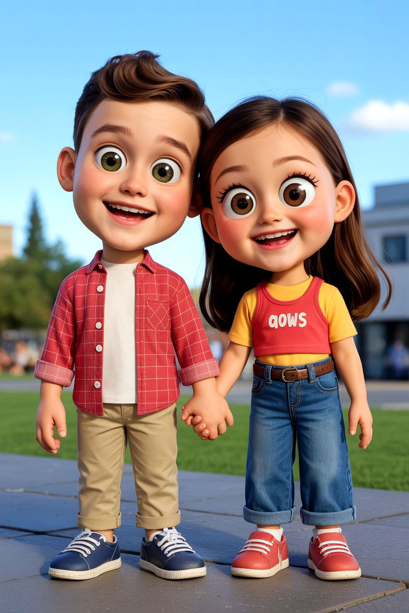 Cartoon Couple - 25 Valentine's Day Flip Book Ideas