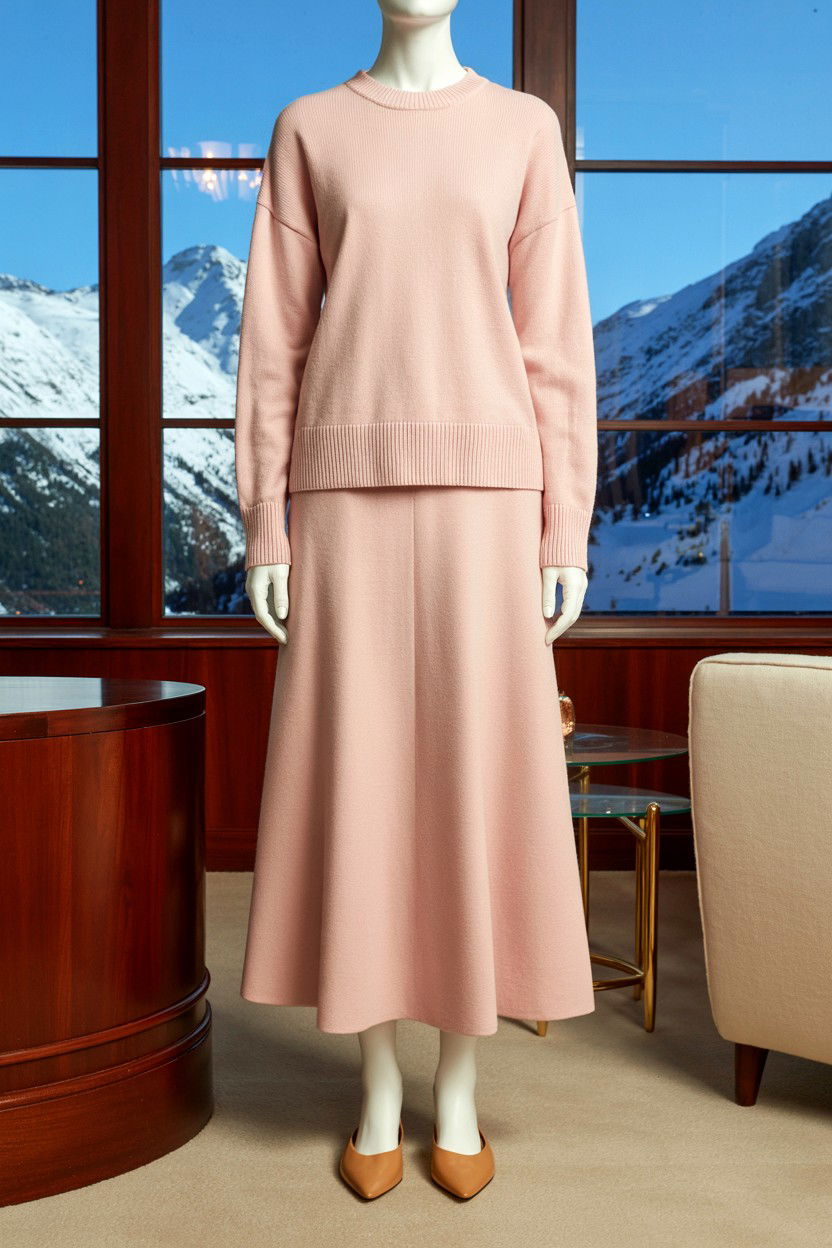 Cashmere set - 25 Classy Valentine's Day Outfits