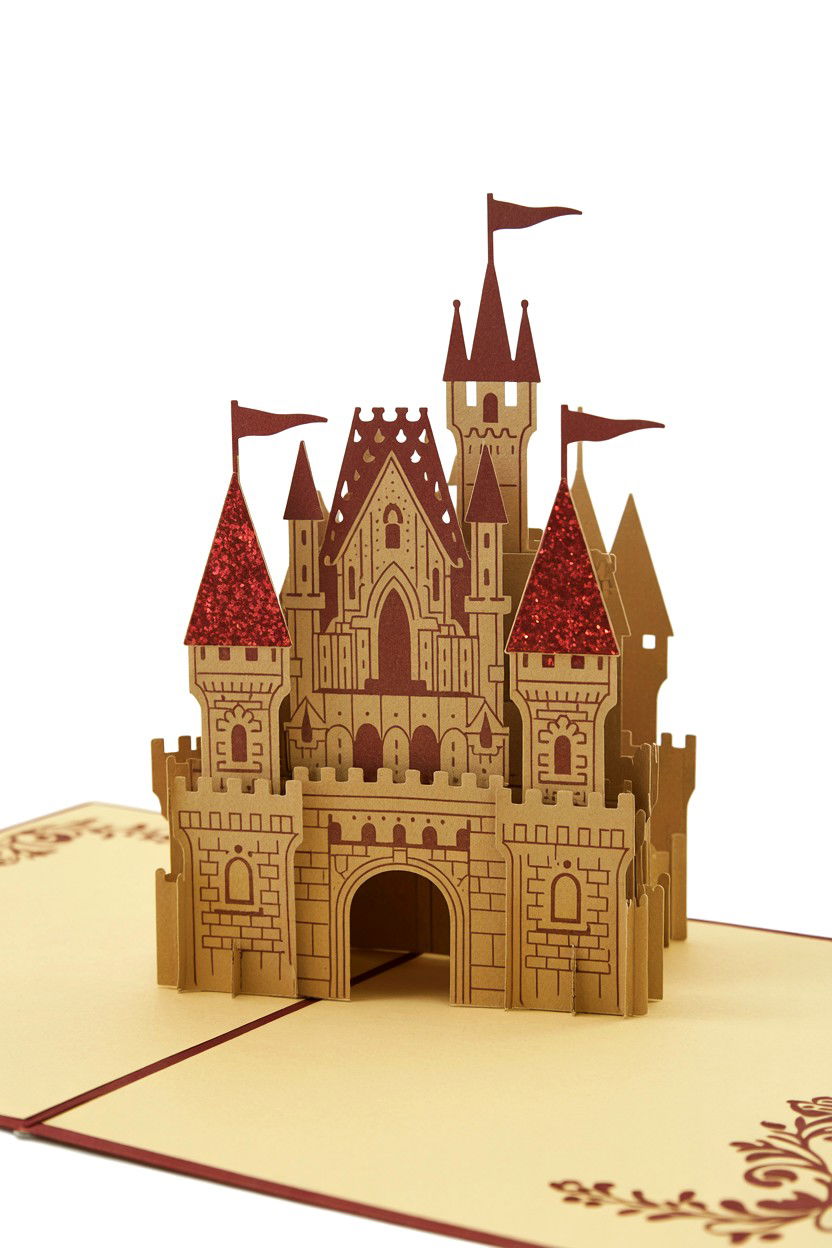 Castle Fairy Tale - 25 Pop Up Valentine's Day Card Ideas