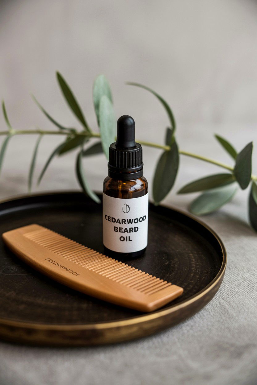 Cedarwood Beard Oil - 25 Valentine's Day Essential Oil Ideas