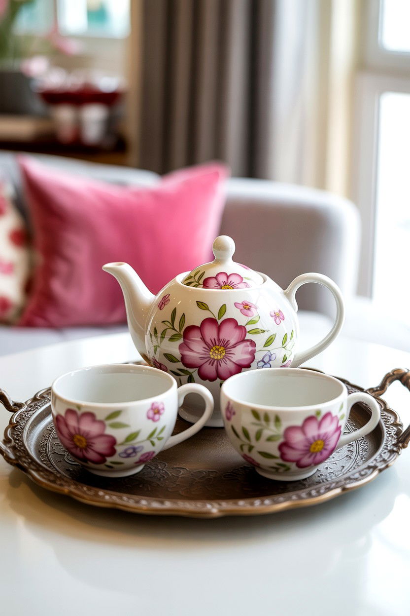 Ceramic tea set - 25 Valentine's Day Gifts for Grandma