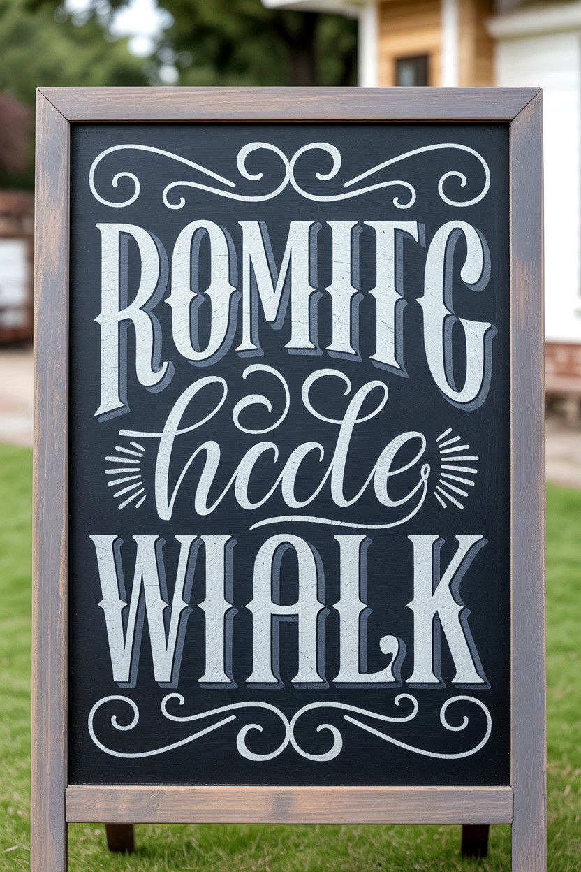 Chalkboard Style Wood Sign - 25 Valentine's Day Wood Sign Ideas