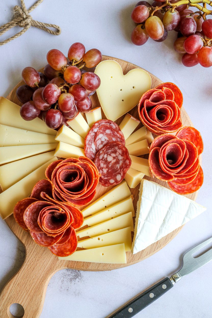 Charcuterie Board Spread - 25 Valentine's Day Office Surprise Ideas