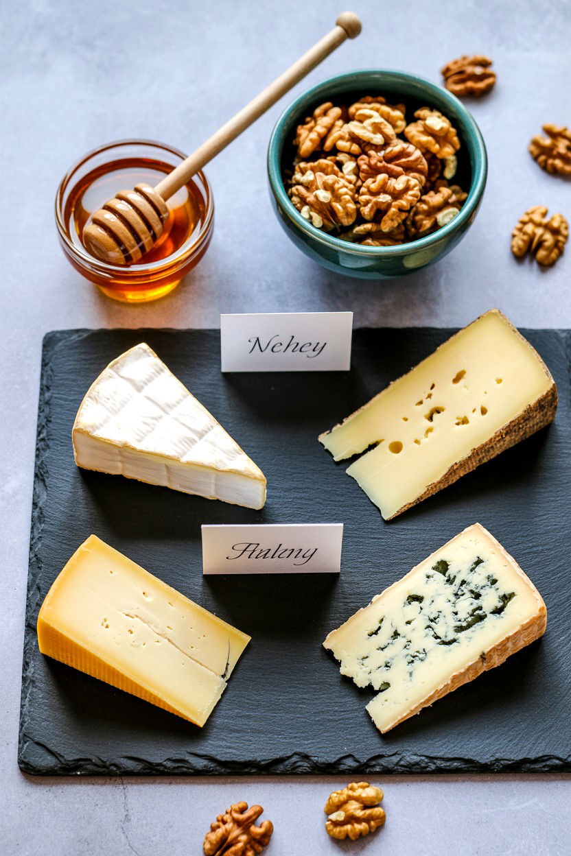 Cheese tasting set - 25 Long Distance Valentine's Day Dinner Ideas