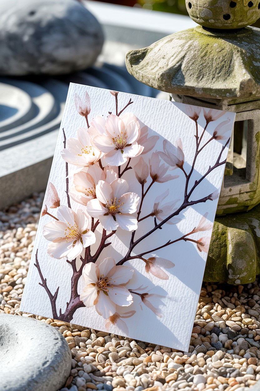 Cherry Blossom Card - 25 Floral Valentine's Day Card Ideas