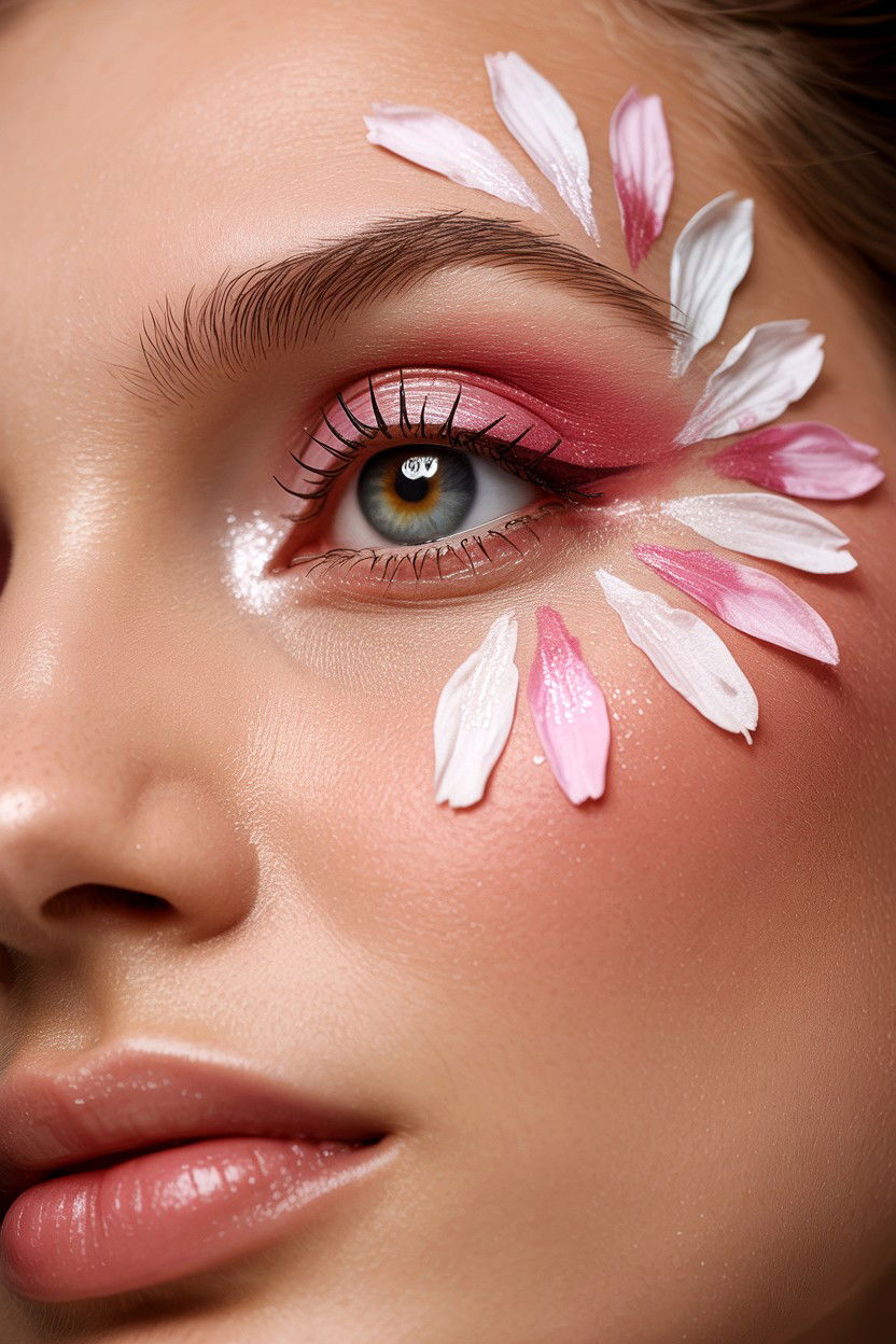 Cherry Blossom Makeup - 25 Valentine's Day Eyeshadow Ideas