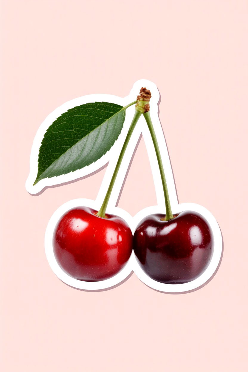 Cherry Duo - 25 Valentine's Day Sticker Ideas