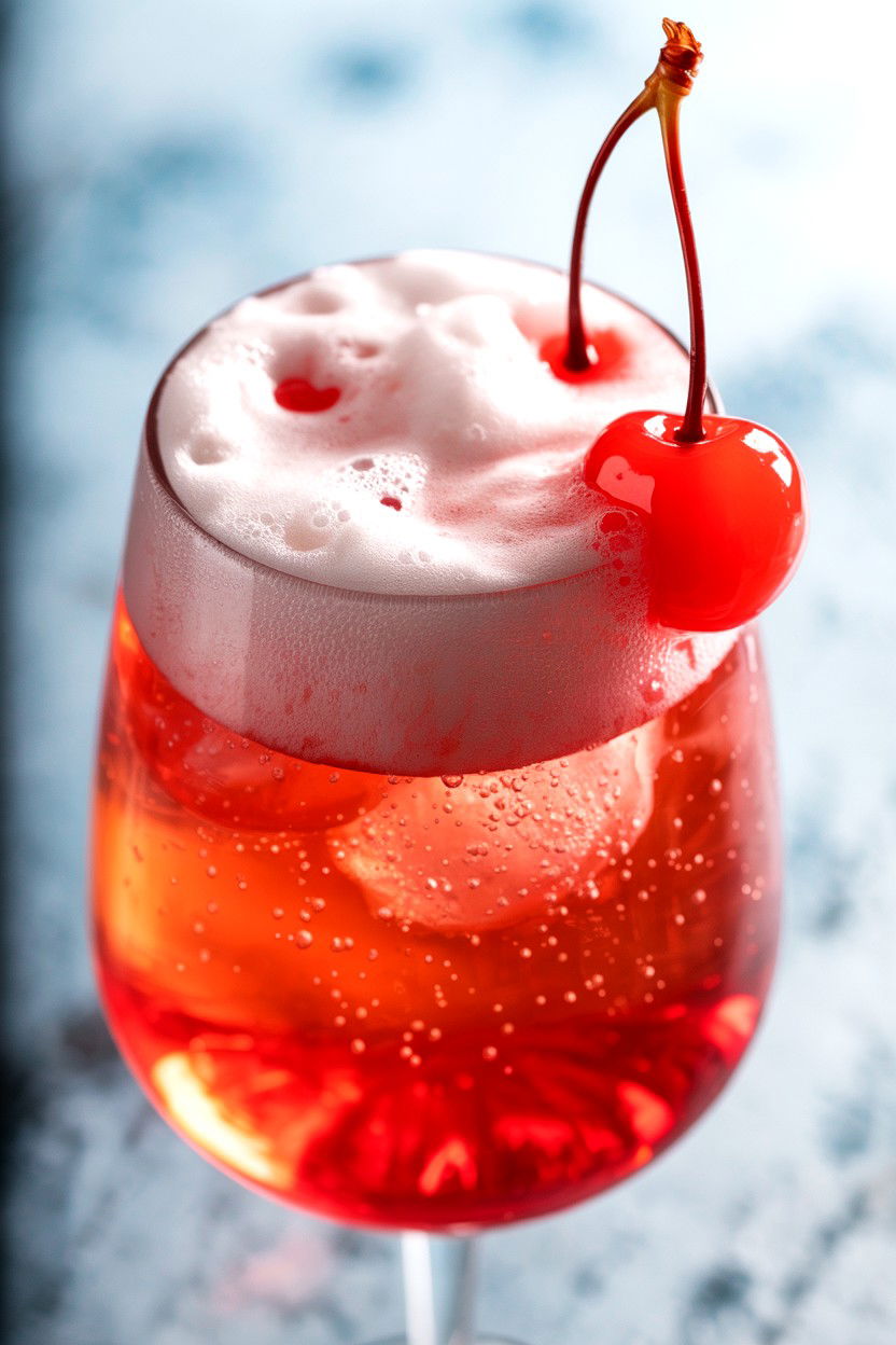 Cherry Fizz - 25 Valentine's Day Mocktail Ideas