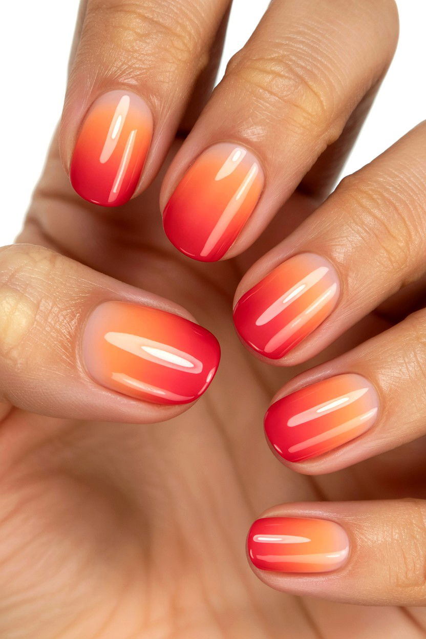 Cherry Red Ombre Nails - 25 Cherry Valentine's Day Nail Ideas