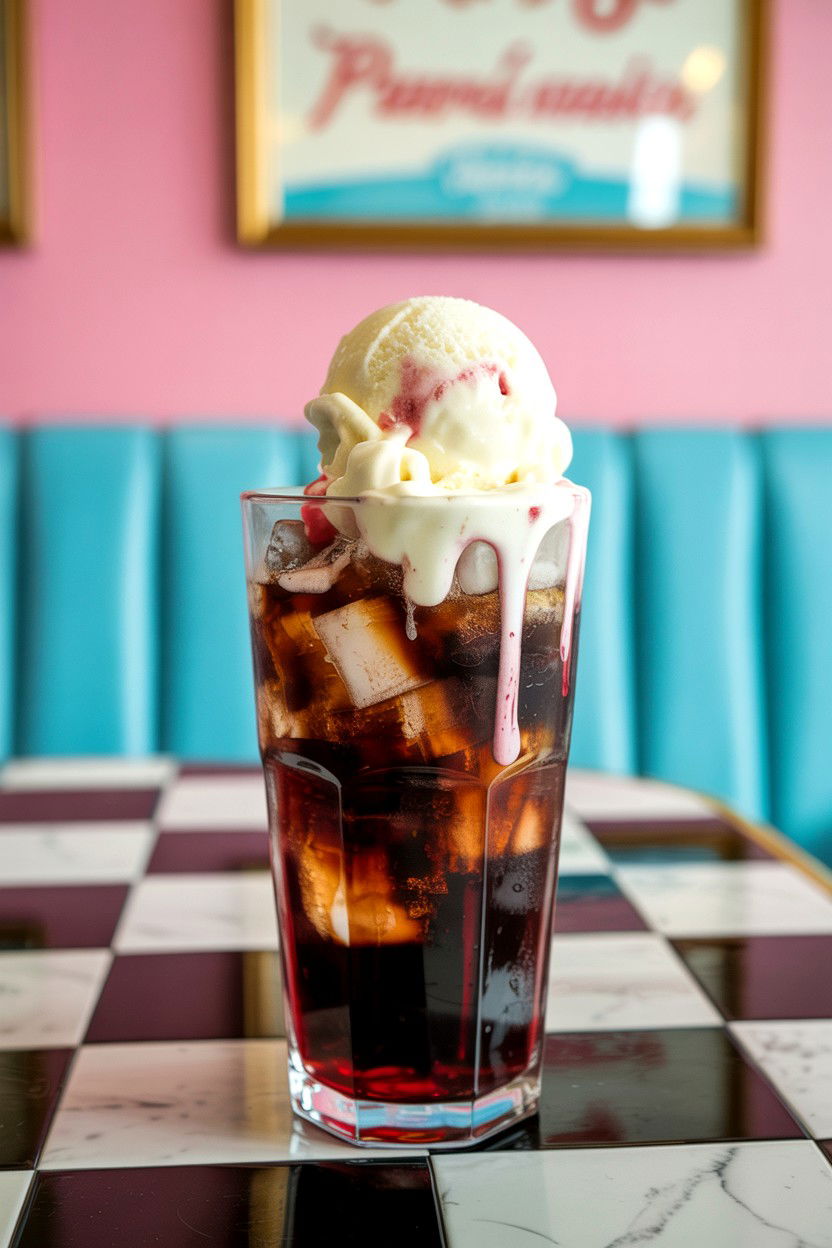 Cherry Vanilla Float - 25 Valentine's Day Red Drink Ideas