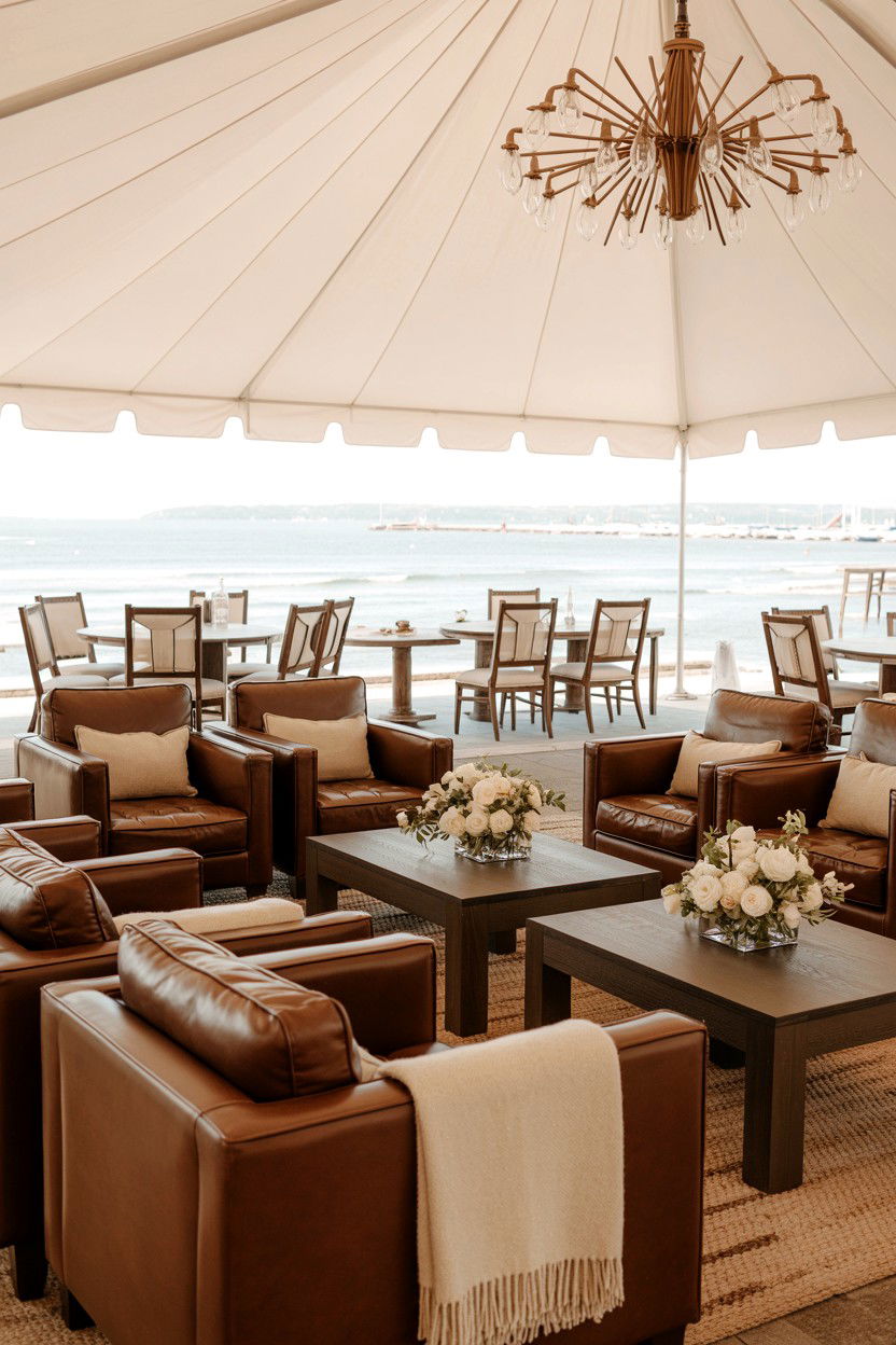 Chocolate Brown and Cream Wedding - 25 Valentine's Day Wedding Color Ideas