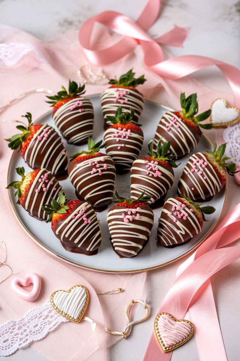 Chocolate Covered Strawberries - 25 Valentine's Day Party Food Ideas