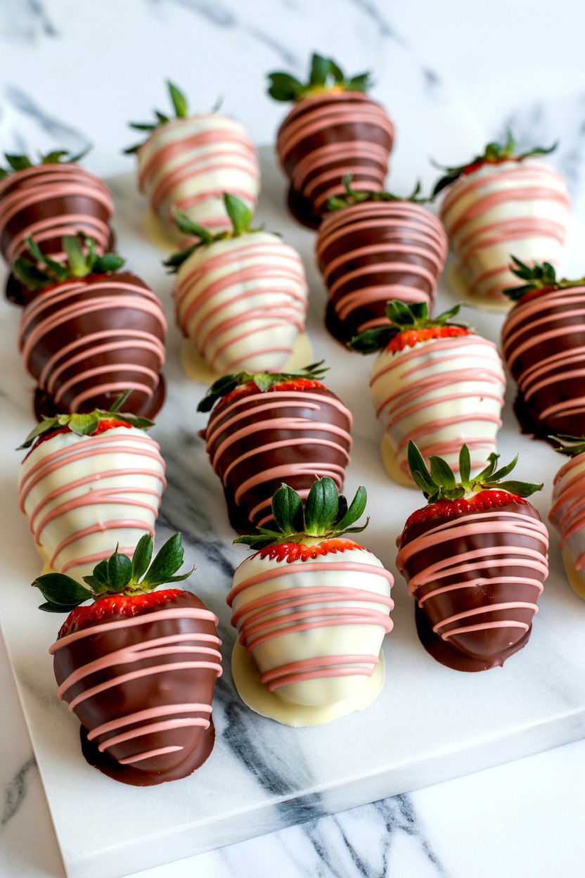 Chocolate Dipped Strawberries - 25 Valentine's Day Tea Party Ideas