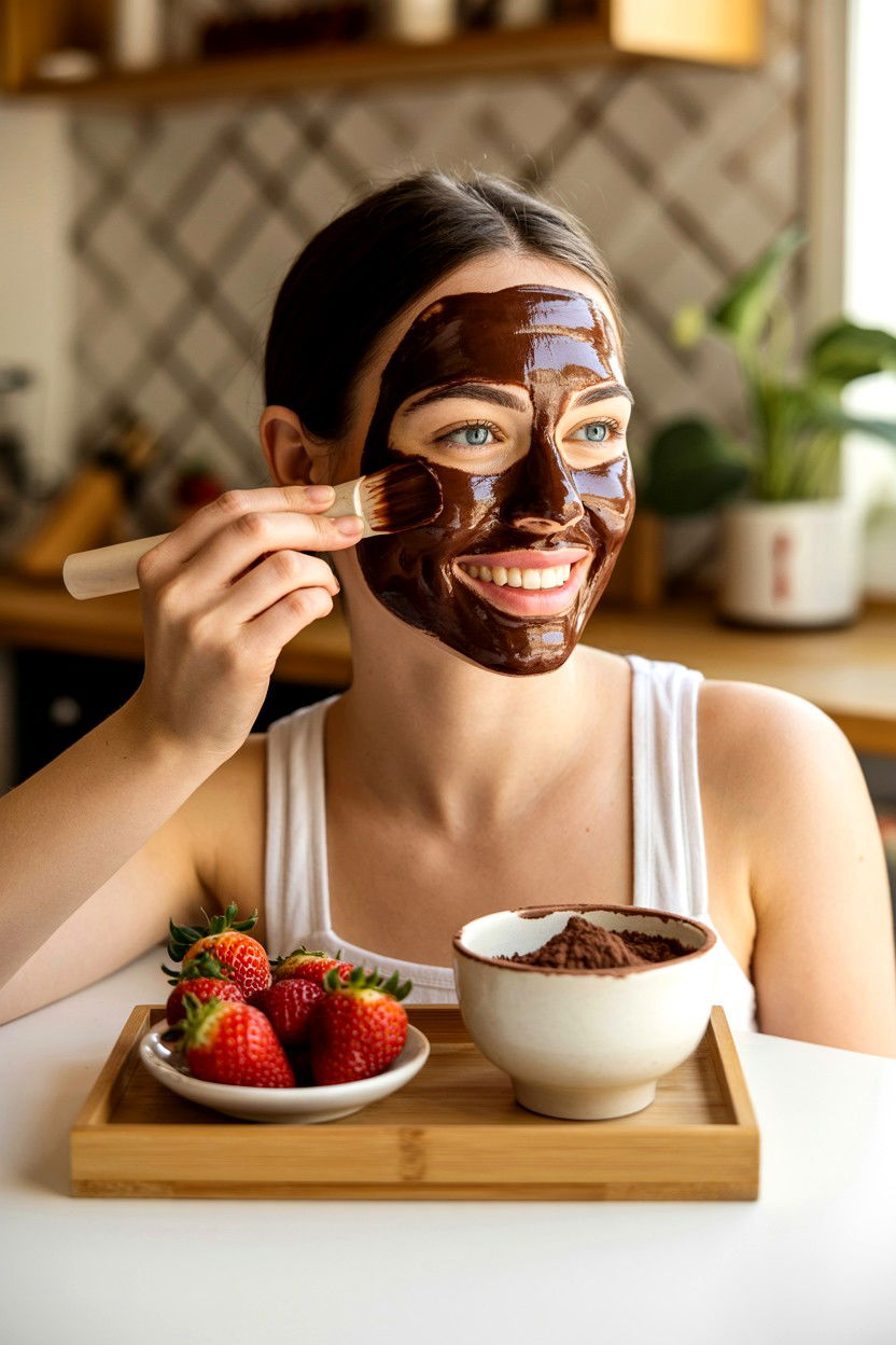 Chocolate Face Mask - 25 Valentine's Day Face Mask Ideas