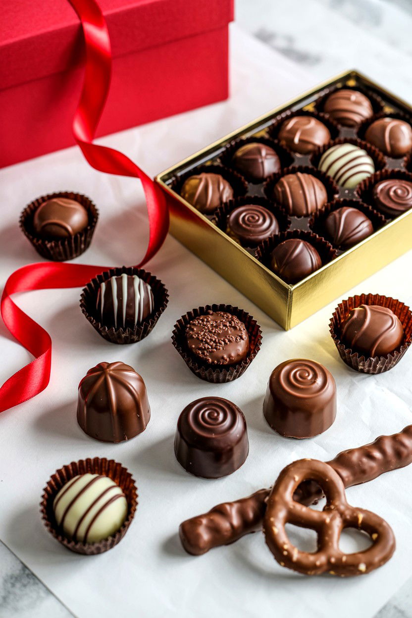 Chocolate Lovers Selection - 25 Valentine's Day At Home Gift Basket Ideas