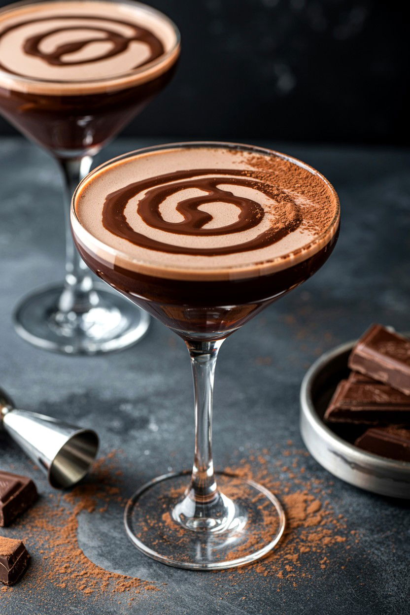 Chocolate Martini - 25 Valentine's Day Martini Ideas