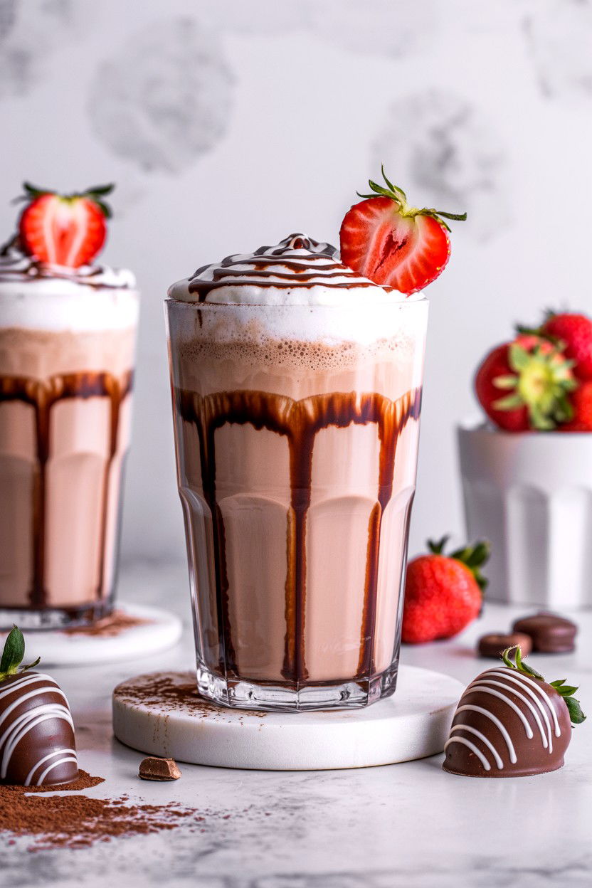 Chocolate Strawberry Latte - 25 Valentine's Day Espresso Drink Ideas