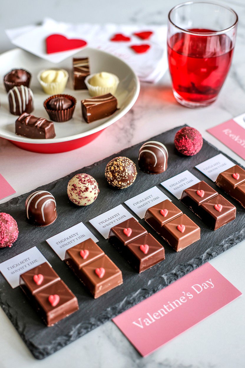 Chocolate Tasting Party - 25 Valentine's Day Party Activity Ideas