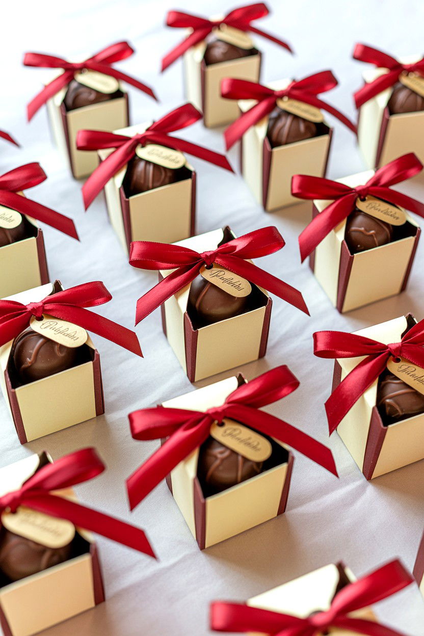 Chocolate Truffle Wedding Favors - 25 Valentine's Day Wedding Ideas