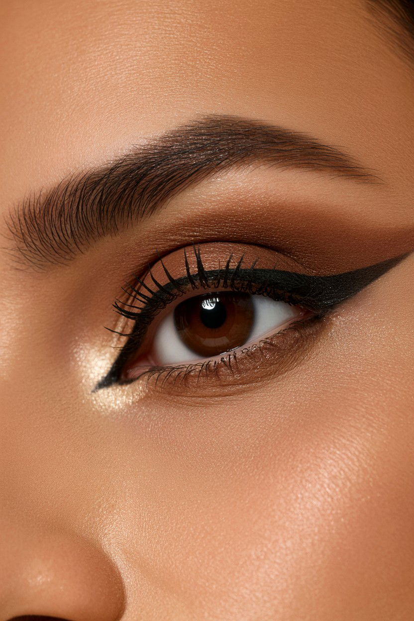 Chocolate brown eye - 25 Smoky Eye Valentine's Day Looks