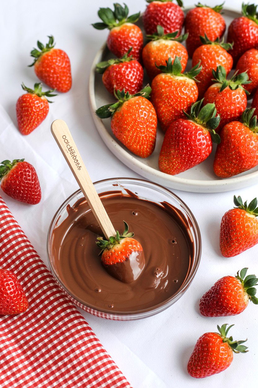 Chocolate strawberry kit - 25 Long Distance Valentine's Day Dinner Ideas
