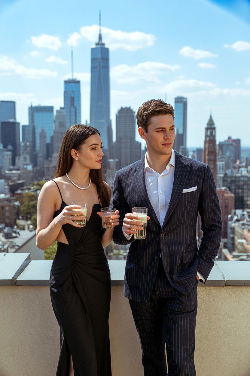 City Skyline Rooftop - 25 Valentine's Day Outdoor Photo Ideas