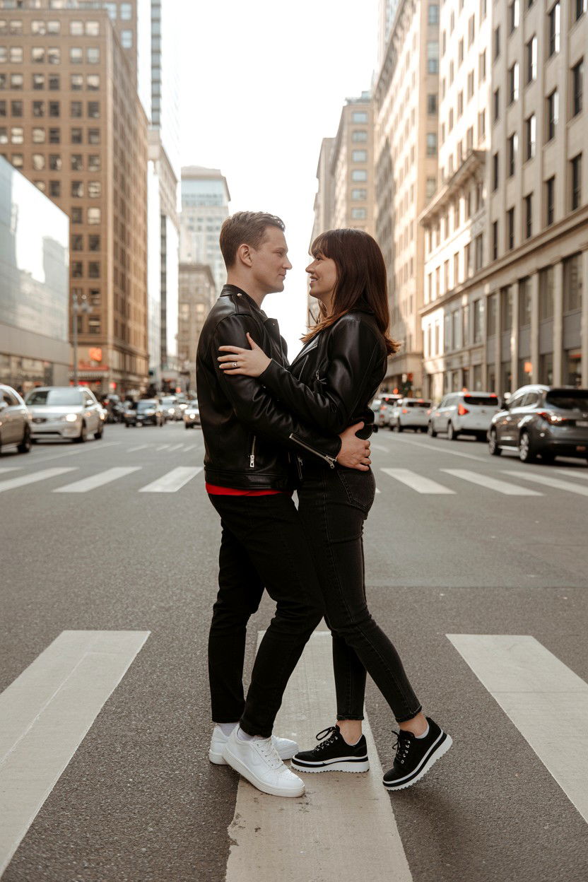 City Street Couple - 25 Valentine's Day Photoshoot Ideas