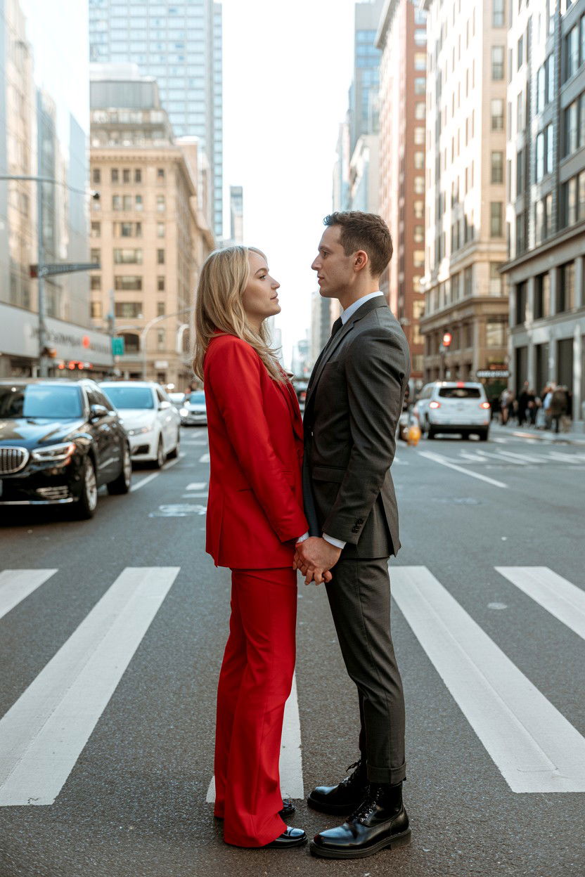City Street Engagement Photos - 25 Valentine's Day Engagement Photo Ideas