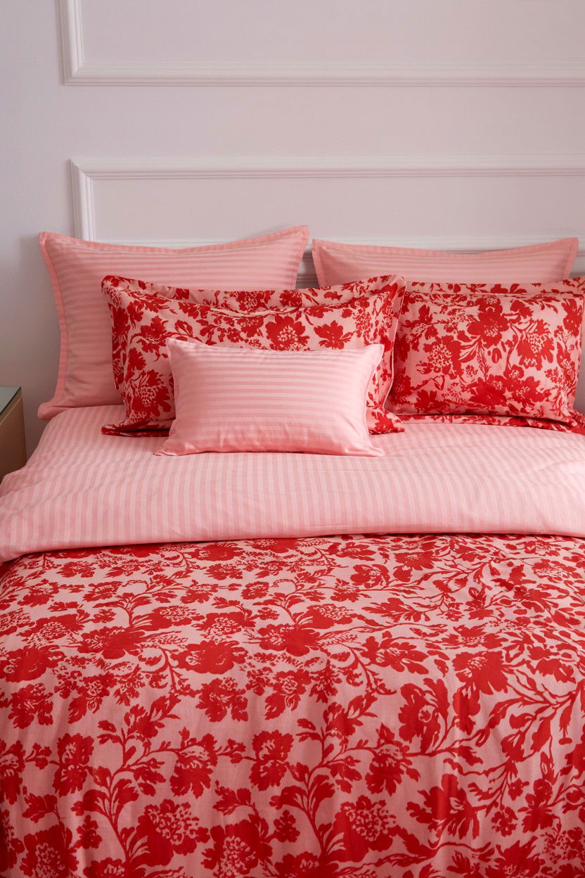 Clashing Print Bedding - 25 Maximalist Valentine's Day Ideas